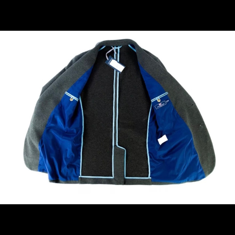 Vineyard Vines Charcoal Gray Blazer 38 Reg Premium - Picture 2 of 8